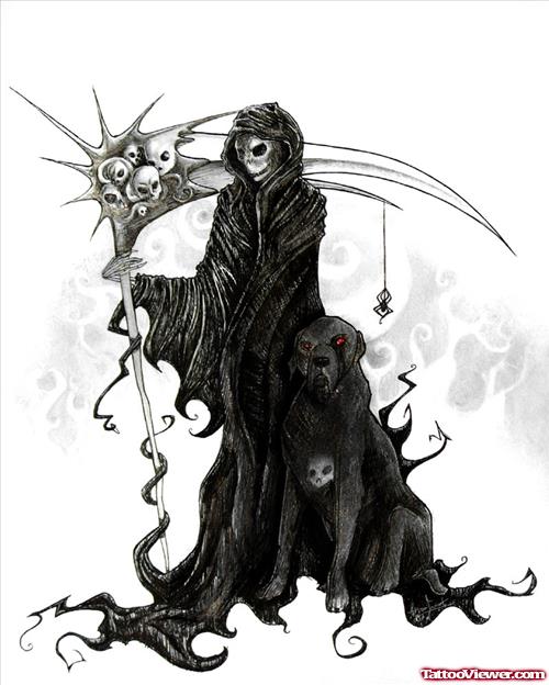Grim Reaper Tattoos Designs For Guys