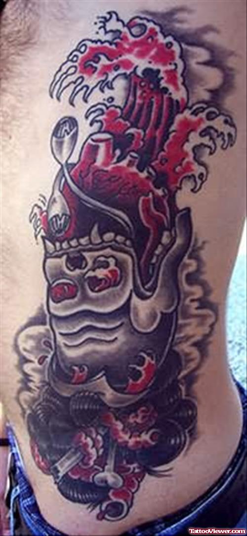 Red Skull  Grim Reaper Tattoo