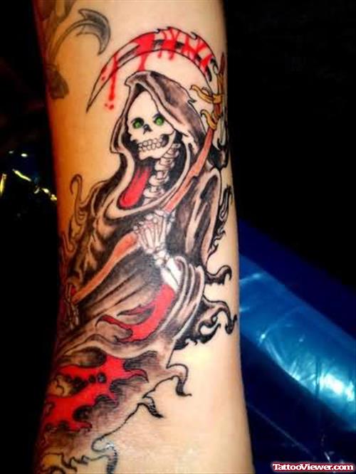 Grim Reaper Beautiful Tattoo