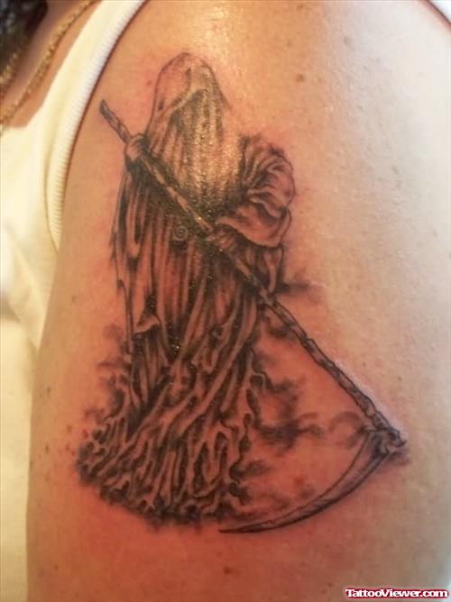 Tattoo Of  Grim Reaper