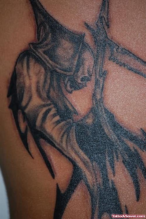Grim Reaper Scary Tattoo