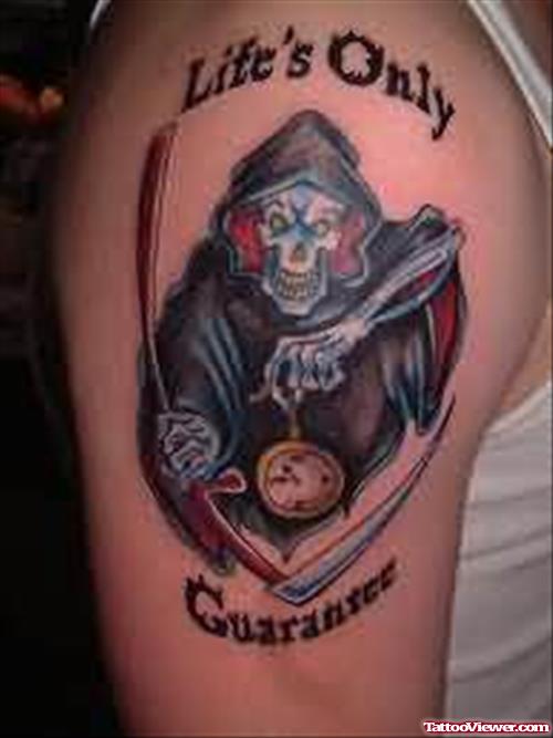 Beautiful Grim Reaper Tattoo