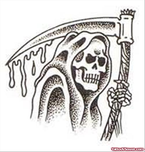 Grim Reaper Tattoo Sample