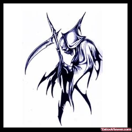 Grim Reaper Designing Tattoo