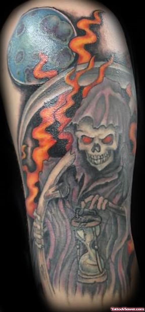 Grim Reaper Amazing Tattoo