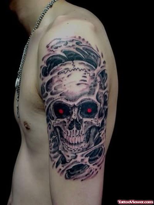 Arm Skull Reaper Tattoo