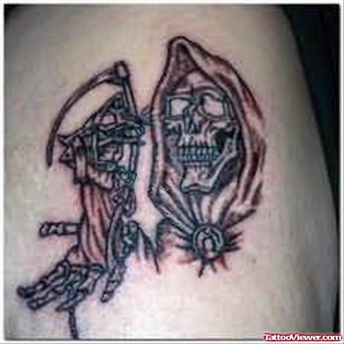 Grim Reaper Skulls Tattoos