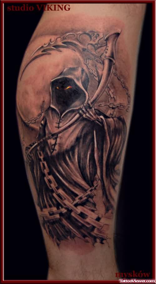 Grim Reaper Death Tattoo