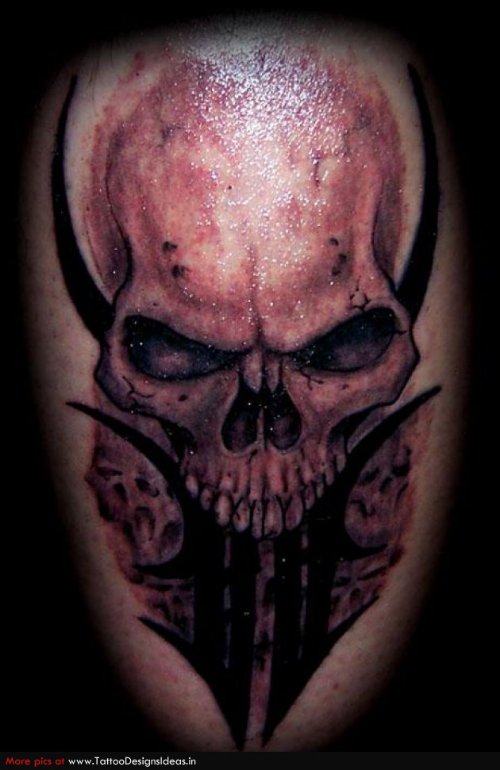 Grim Reaper Skull Tattoo