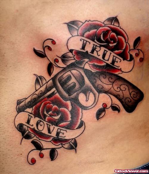 True Love Gun Tattoo