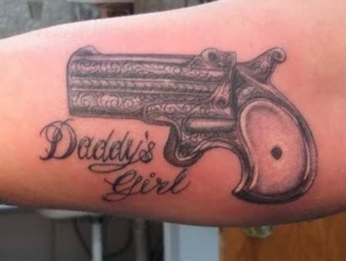DaddyвЂ™s Girl Gun Tattoo