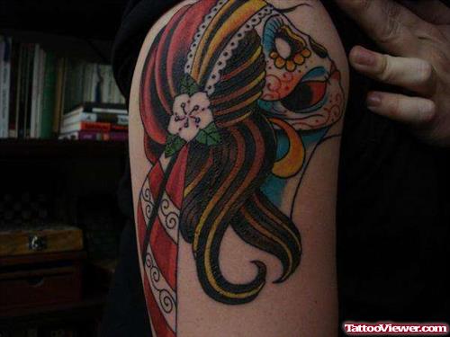 Right Shoulder Gypsy Tattoo