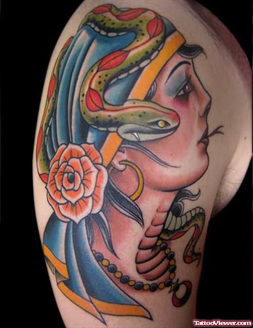 Gypsy Snake Tongue Tattoo