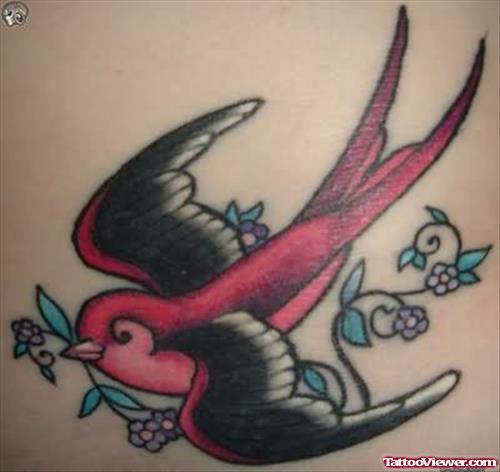Bird Gypsy Tattoo Design