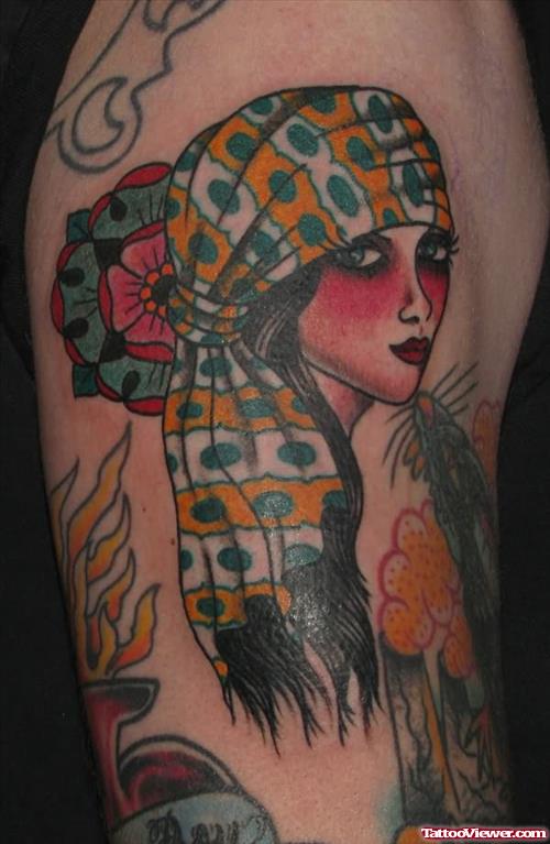 Gypsy Girl Valle Tattoo