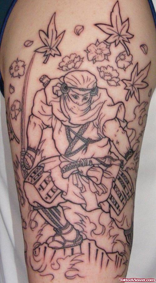 Japanese Yakuja Half Sleeve Tattoo