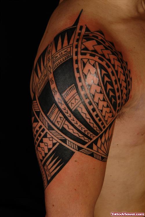 Samoan Half Sleeve Tattoo
