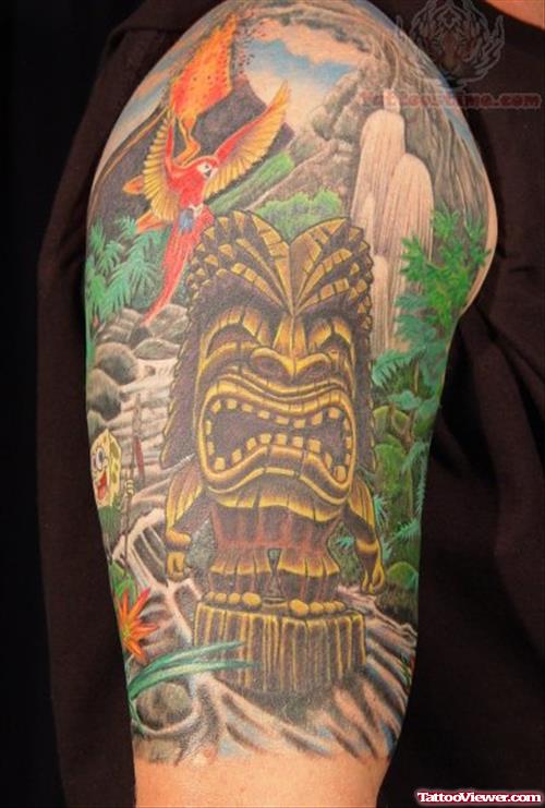 Jungle Half Sleeve Tattoo