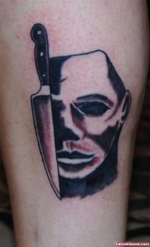 Knife Halloween Tattoo