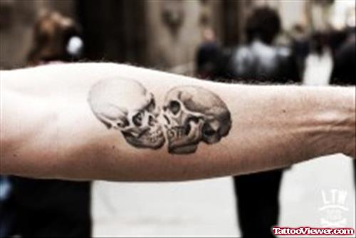 Halloween Skulls Tattoos On Arm