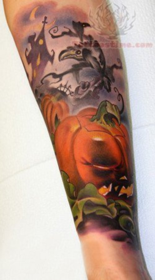Halloween Tattoo For Arm