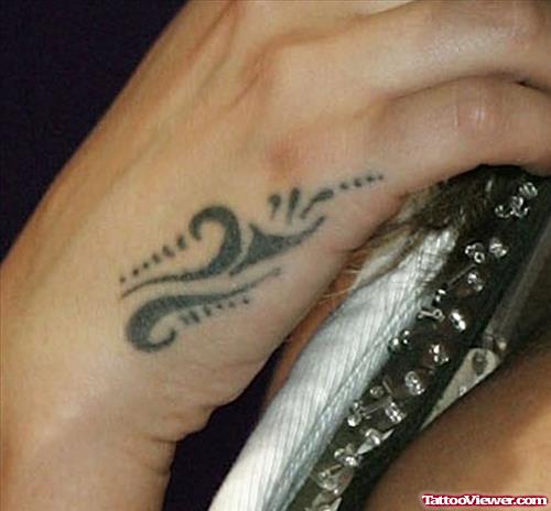 Tribal Right Hand Tattoo