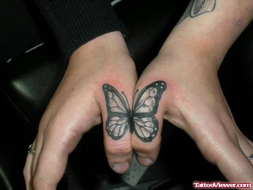 Butterfly Tattoo On Hands