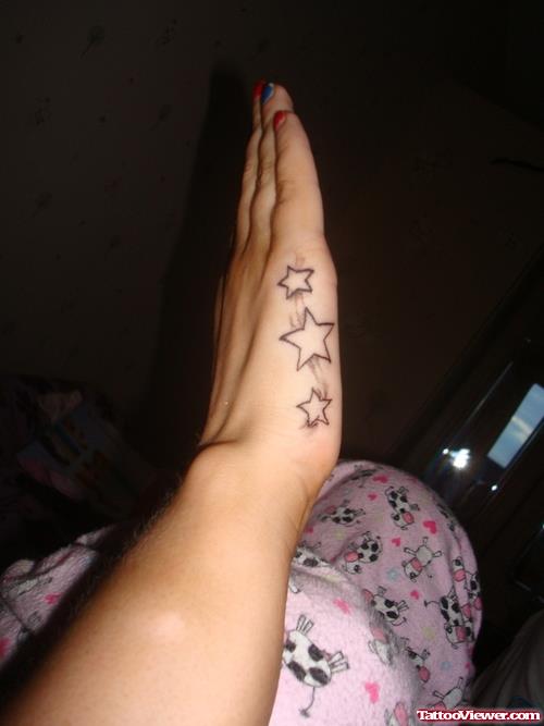 Stars Hand Tattoo