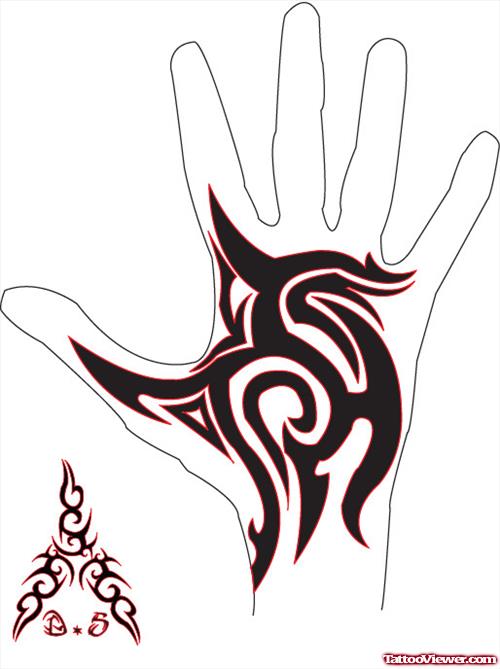 Tribal Full Hand Tattoo Design