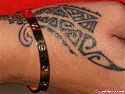 Right Hand Tribal Tattoo For Girls