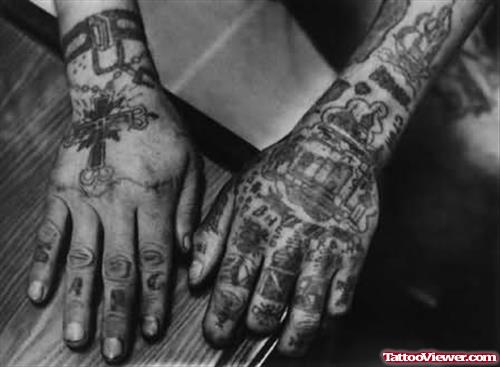 Prison Tattoo On Hands