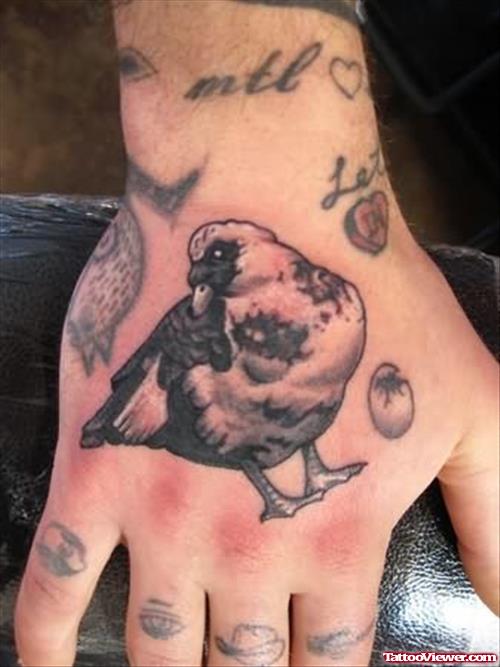 Matt Duck Hand Tattoo