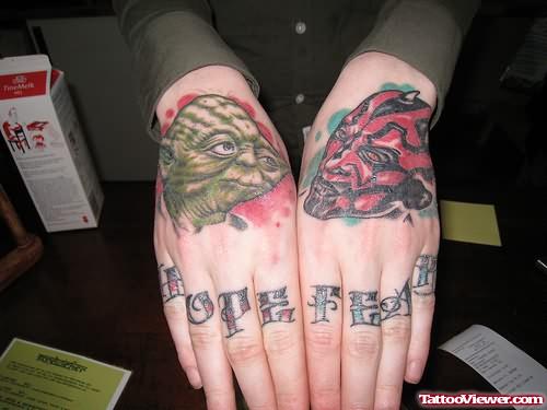 Devil Tattoo On Hands