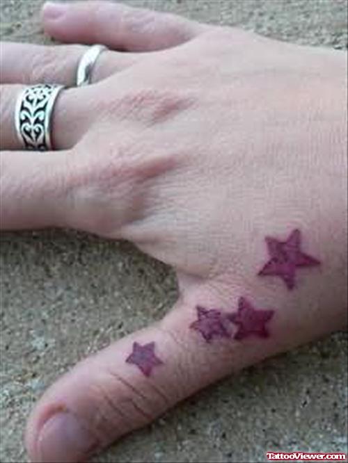 Stars Tattoo On Hands