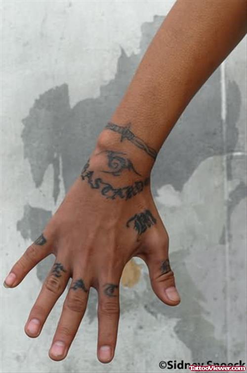 Wording Tattoo On Hand