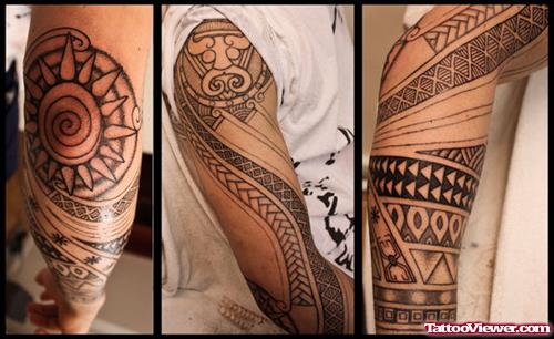 Hawaiian Tattoo On Sleeve