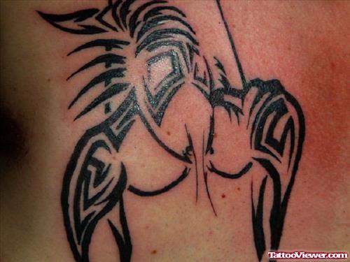 Hawaiian Tribal Cancer Tattoo