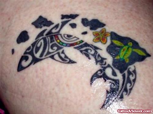Tribal Hawaiian Shark Tattoo
