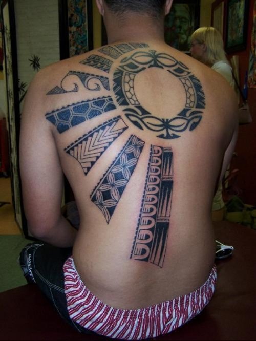 Back Body Hawaiian Tattoo