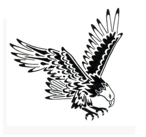 Black Hawk Tattoo Design