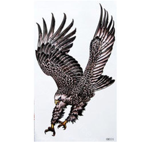 Wonderful Flying Hawk Tattoo Design