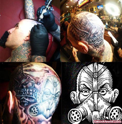 Barker Head Tattoo For Men
