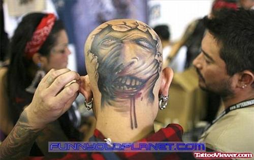 Zombie Head Tattoo