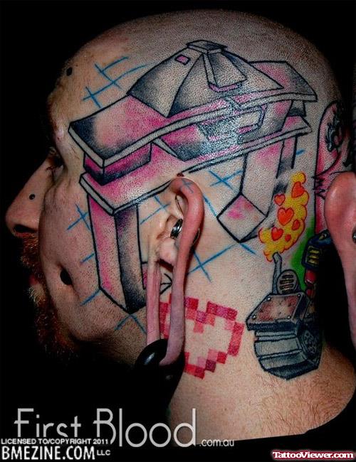 Tron Animted Head Tattoos
