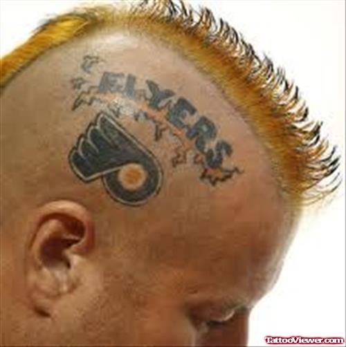 Flyers Logo Head Tattoo