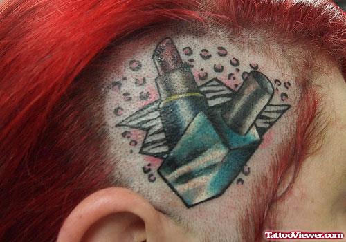 Amazing Head Tattoo For Girls