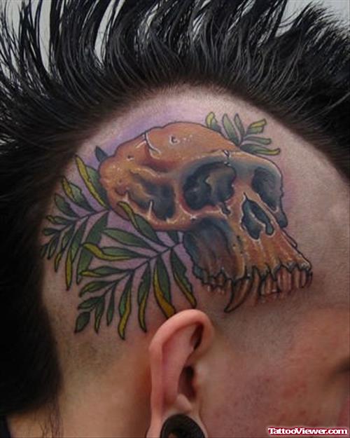 Amazing Head Skull Tattoo