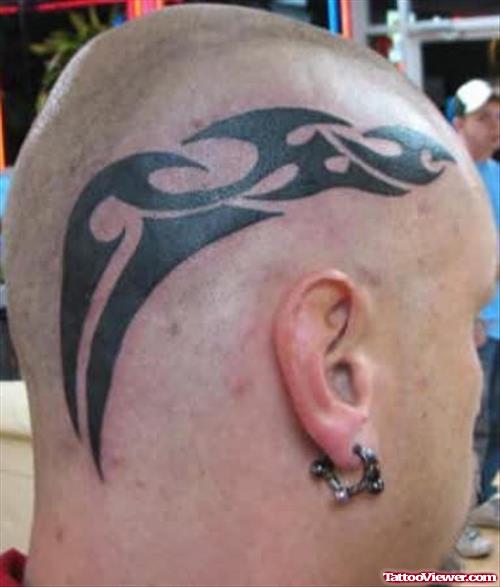 Aztec Tattoo On Head