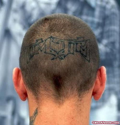 Fine Tattoo On Head