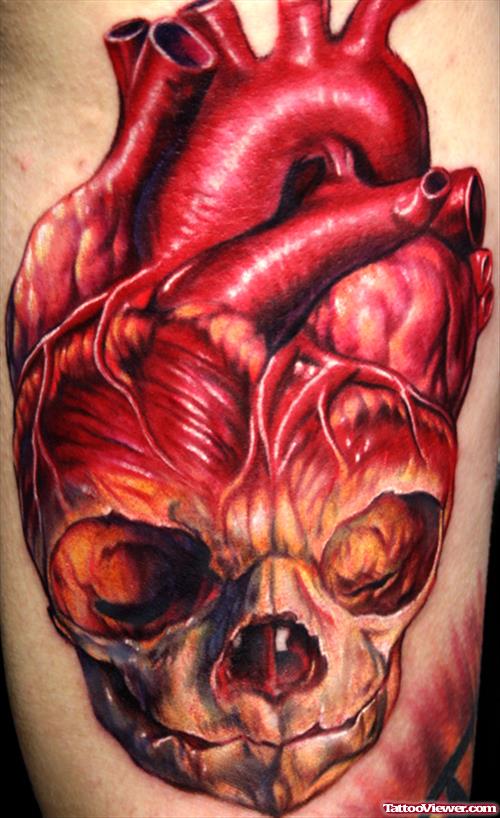 Skull Heart Tattoo
